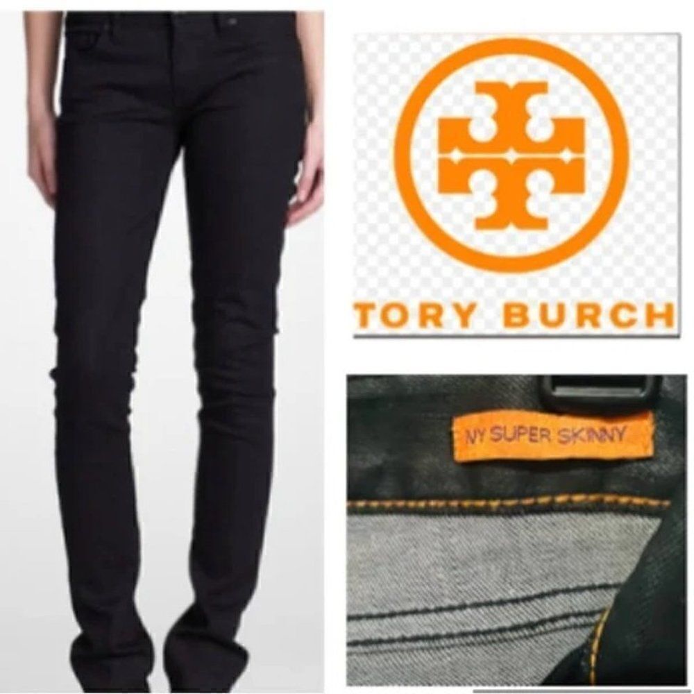 Tory Burch Women’s  Skinny Black Jeans Size 24